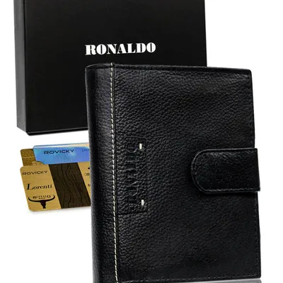 Portfel męski czarny Ronaldo N4L-TP-RON-1595 BLAC