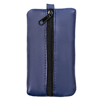 Etui na klucze skórzane KC-02-PDM granatowe