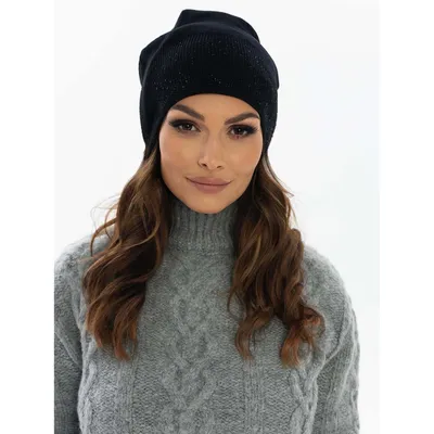 Czapka z kryształkami czarna Peterson PTN HAT-01