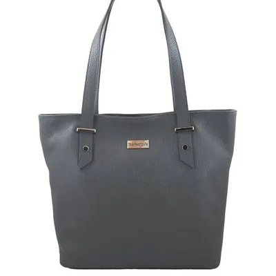 Shopper bag skórzany BARBERINI'S c. szary 923-28