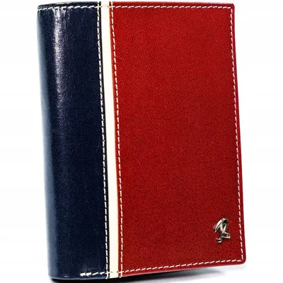 Portfel męski Rovicky 331-RBA-D NAVY-RED granatowo-czerwony