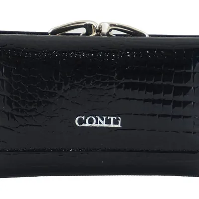 Portfel skórzany CONTI czarny 5282-A-1