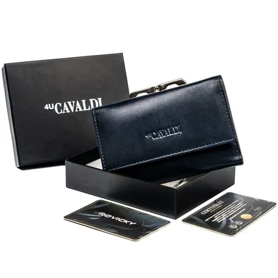 Portfel damski 4U Cavaldi RD-18-GCL granatowy