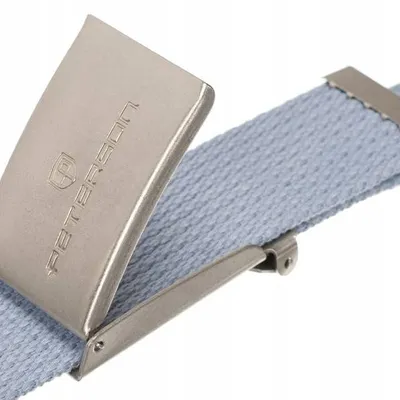 Pasek parciany Peterson [DH] PTN SILVER-GREY błękitny