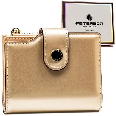 Portfel damski Peterson PTN 012-LAK złoty