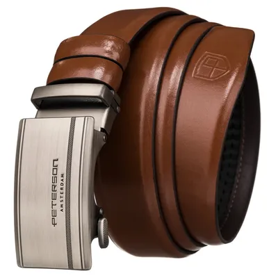 Pasek męski Peterson PTN A006 BROWN brązowy