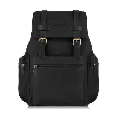 Plecak vintage PAOLO PERUZZI czarny SI-02-BL