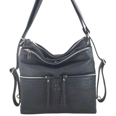Shopperka plecak 2w1 BARBERINI'S czarna 867-1