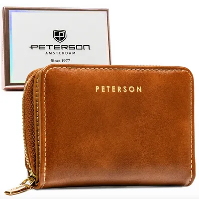 Portfel damski Peterson PTN 010-HF brązowy