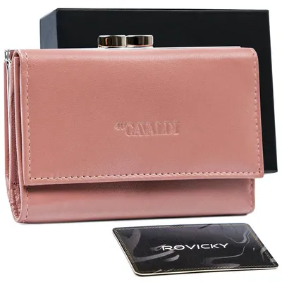 Portfel damski 4U Cavaldi RD-18-GCL j. różowy
