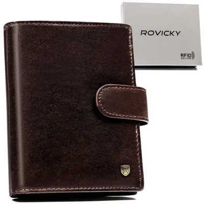 Portfel męski Rovicky D1072L-RVT c. brązowy D1072L