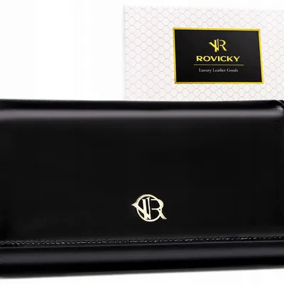 Portfel czarny Rovicky RPX-24A-ML