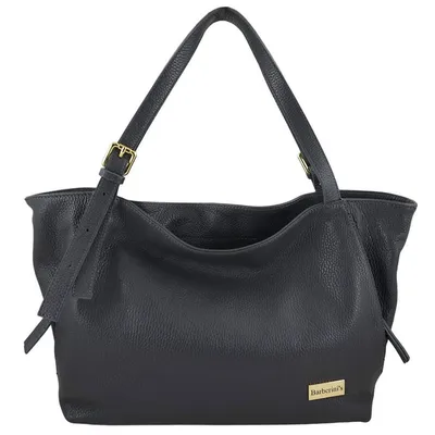 Shopperka skórzana BARBERINI'S c. szara 987-28