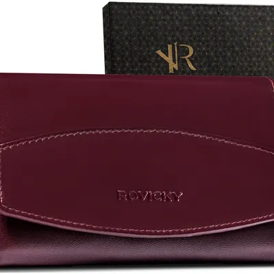Portfel damski skórzany R-RD-36-GCL Plum