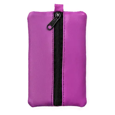 Etui na klucze skórzane KC-02-PDM fioletowe