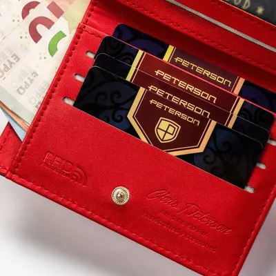 Portfel damski Peterson PTN 003-YS czerwony