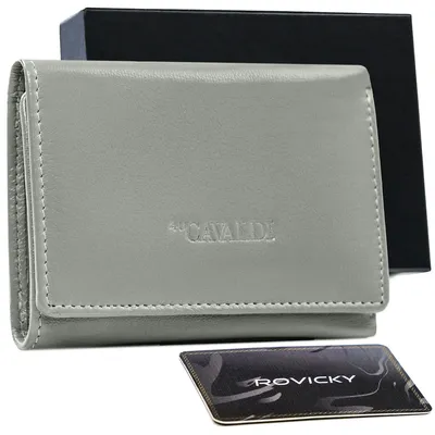 Portfel skórzany Cavaldi RD-17-GCL szary