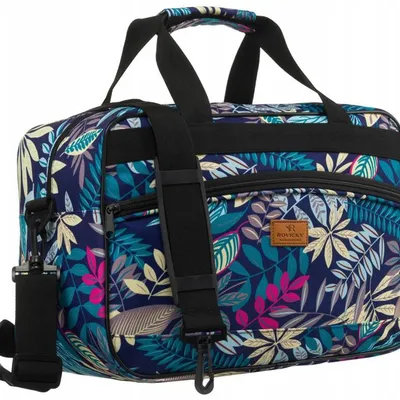 Torba podróżna Rovicky R-TL15608 print niebieski liście