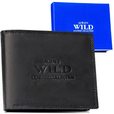 Portfel skórzany Always Wild AW-N5-MAL czarny