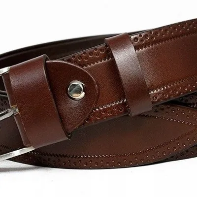 Pasek męski Rovicky brązowy PRS-07-BGE BROWN