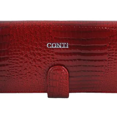 Portfel skórzany CONTI czerwony 515-A-13