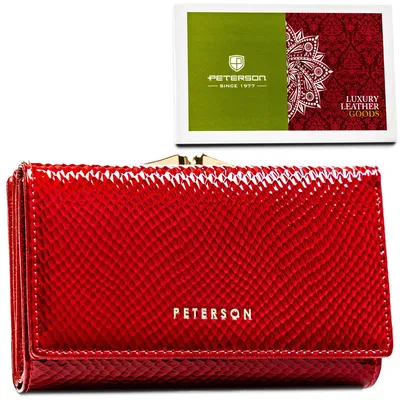 Portfel damski Peterson PTN 42108-DSL czerwony