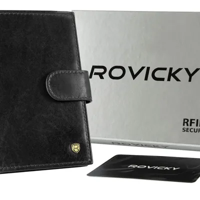 Portfel męski skórzany N62L-RVT czarny