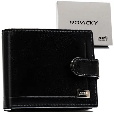 Portfel męski Rovicky CPR-022L-BAR czarny