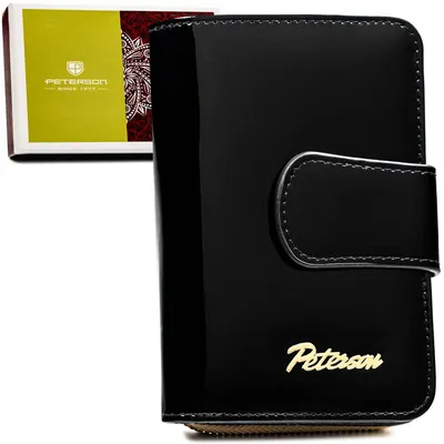 Portfel skórzany Peterson PTN BC-425214 czarny