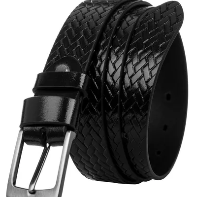 Pasek męski czarny Rovicky PLW-R-15 BLACK