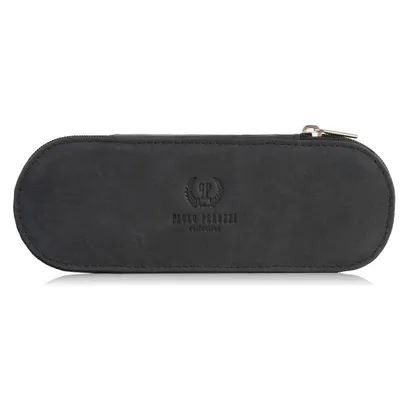 Etui na okulary piórnik PAOLO PERUZZI T-82-HBL czarne vintage