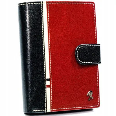 Portfel męski Rovicky 331L-RBA-D BLACK-RED czarno-czerwony