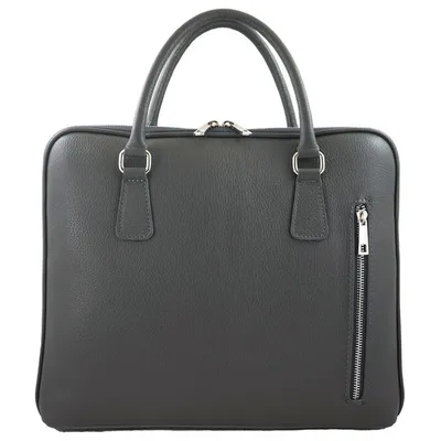 Torba skórzana na laptopa BARBERINI'S 899-28 c. szara