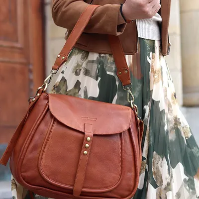 Saddle bag MARCO MAZZINI brąz kamelowy vs120b