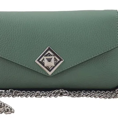 Listonoszka skórzana BARBERINI'S zielona 890/2-38