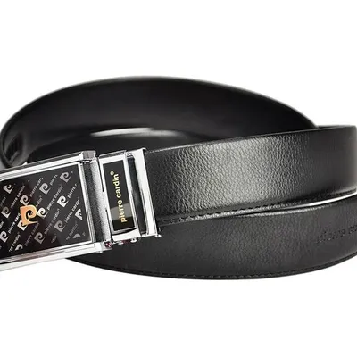 Pasek skórzany Pierre Cardin 517 HY06 NERO czarny