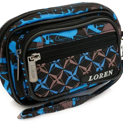 Saszetka na pasek do spodni Loren czarna S02-600D-1