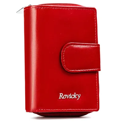 Portfel skórzany Rovicky R-RD41-GCL czerwony