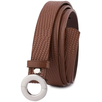 Pasek skórzany BELTIMORE r.90-105 cm O19 brązowy