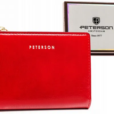 Portfel damski Peterson PTN 003-F czerwony