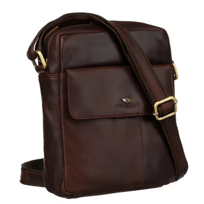 Listonoszka crossbody Peterson PTN 719 c. brązowa