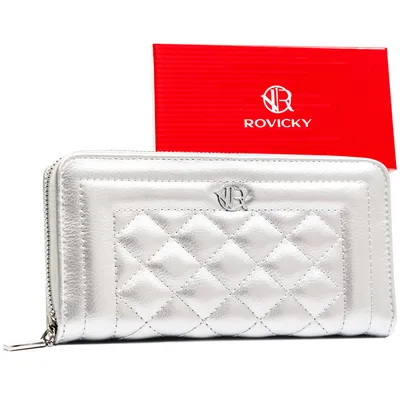 Portfel damski Rovicky R-PRK-03-HRH srebrny