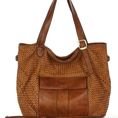 Shopperka skórzana MARCO MAZZINI camel v250b