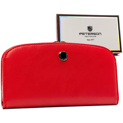 Portfel damski Peterson PTN 1841-F8 czerwony