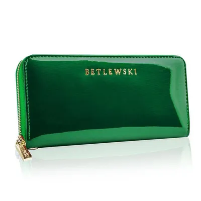 Portfel damski BETLEWSKI zielony ZBPD-BS-5201