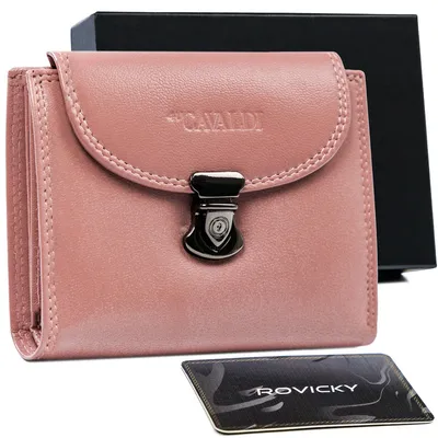 Portfel skórzany Cavaldi RD-19-GCL-0719 różowy