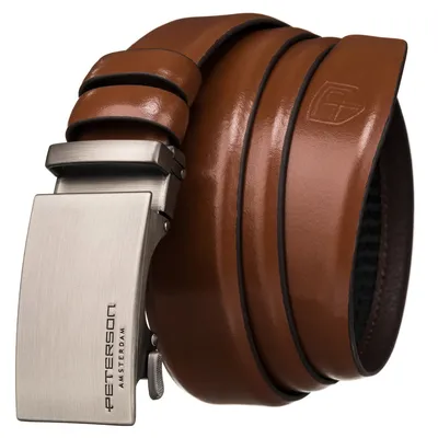 Pasek męski Peterson PTN A005 BROWN brązowy