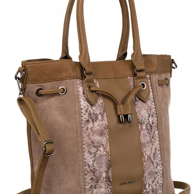 Shopperka wężowa David Jones 6885-5 j. brązowa