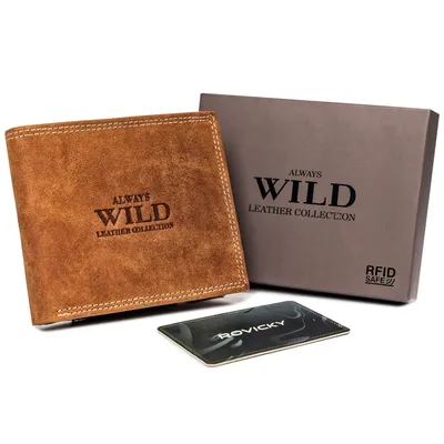 Portfel koniakowy Always Wild N992-P-CHM-1065 COGN