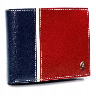 Portfel męski czerwono-granatowy Rovicky 324-RBA-D NAVY-RED